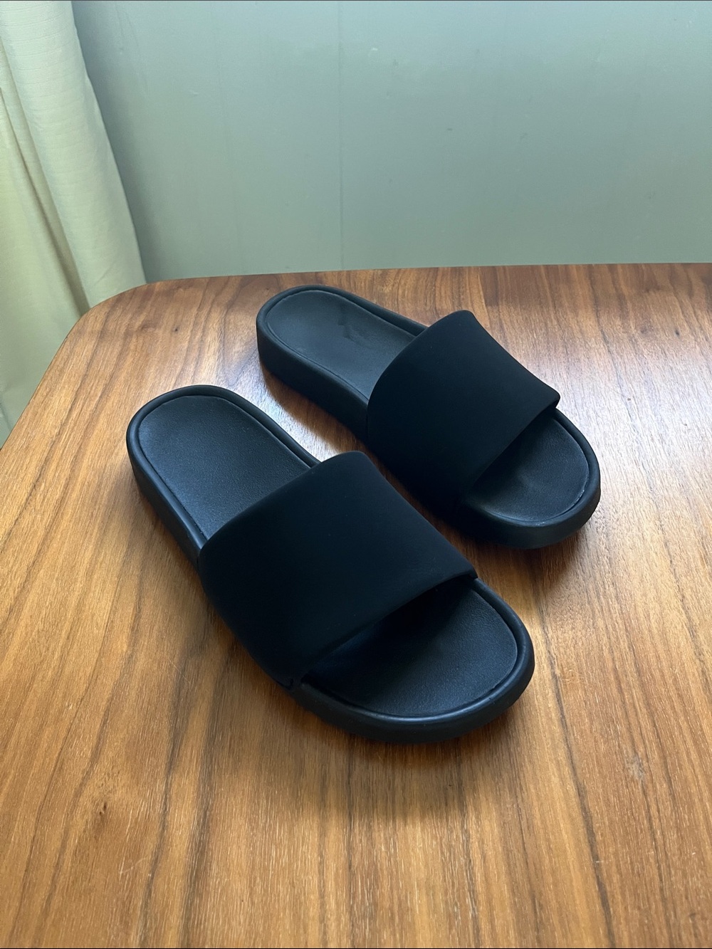 Black Slide Sandals